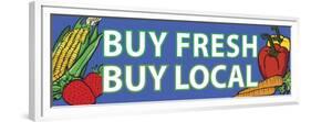 Buy Local-Retroplanet-Framed Premium Giclee Print