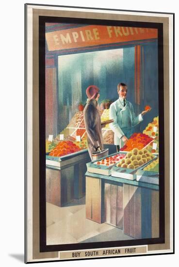 Buy South African Fruit, from the Series 'Empire Buying Makes Busy Factories', 1930-Austin Cooper-Mounted Premium Giclee Print