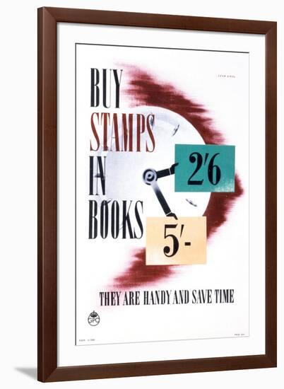 Buy Stamps in Books They are Handy and Save Time-Stan Krol-Framed Art Print