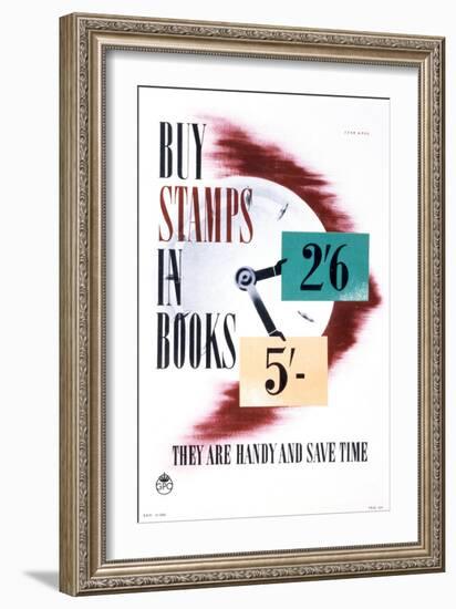 Buy Stamps in Books They are Handy and Save Time-Stan Krol-Framed Art Print