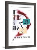 Buy Stamps in Books They are Handy and Save Time-Stan Krol-Framed Art Print