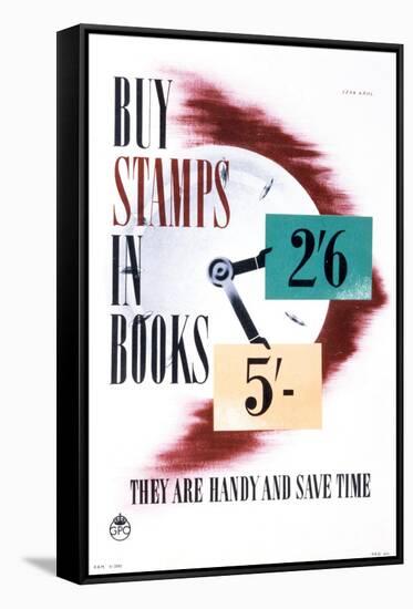 Buy Stamps in Books They are Handy and Save Time-Stan Krol-Framed Stretched Canvas