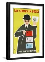 Buy Stamps in Books-Peter Huveneers-Framed Art Print