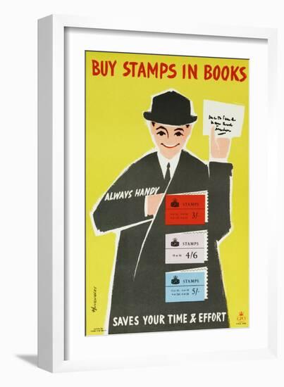 Buy Stamps in Books-Peter Huveneers-Framed Art Print