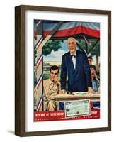 "Buy War Bonds,"July 1, 1944-W.W. Calvert-Framed Giclee Print