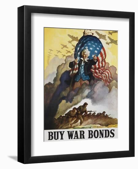 Buy War Bonds Poster-null-Framed Giclee Print