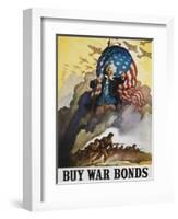 Buy War Bonds Poster-null-Framed Giclee Print