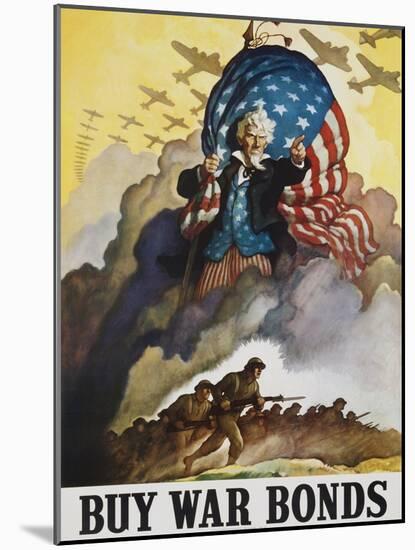 Buy War Bonds Poster-null-Mounted Giclee Print