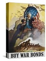 Buy War Bonds Poster-null-Stretched Canvas