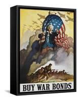 Buy War Bonds Poster-null-Framed Stretched Canvas