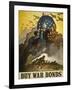 Buy War Bonds, World War 2 Poster of Uncle Sam-null-Framed Art Print