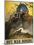 Buy War Bonds, World War 2 Poster of Uncle Sam-null-Mounted Art Print