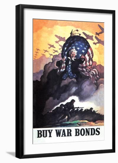 Buy War Bonds-Newell Convers Wyeth-Framed Art Print