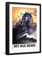 Buy War Bonds-Newell Convers Wyeth-Framed Art Print