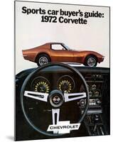 Buyer's Guide 1972 GM Corvette-null-Mounted Art Print