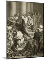 Buyers and Sellers Driven Out of the Temple-Gustave Doré-Mounted Giclee Print