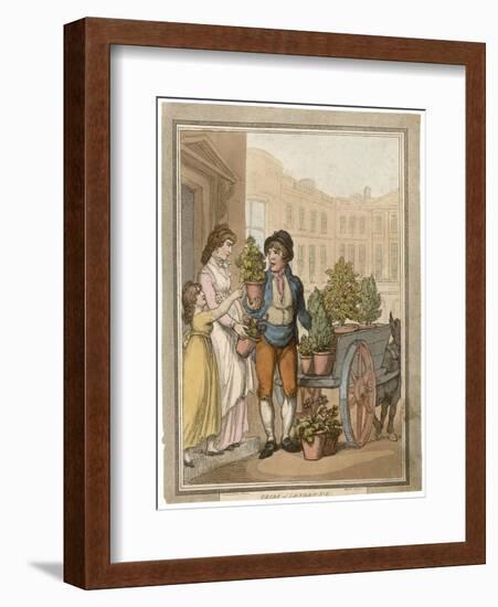 Buying a Plant-null-Framed Art Print