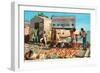 Buying Conch Shells in Key West-null-Framed Art Print