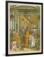 Buying Flowers at Covent Garden Market-Thomas Crane-Framed Art Print