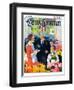 "Buying Flowers for Mother," Country Gentleman Cover, May 1, 1930-Haddon Sundblom-Framed Giclee Print
