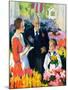 "Buying Flowers for Mother,"May 1, 1930-Haddon Sundblom-Mounted Giclee Print