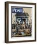 "Buying Lobsters," Saturday Evening Post Cover, July 2, 1949-Stevan Dohanos-Framed Premium Giclee Print