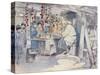 Buying Sweets-Mortimer Ludington Menpes-Stretched Canvas