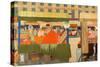 Buying the Oranges, from the Series 'Summer's Oranges from South Africa'-null-Stretched Canvas