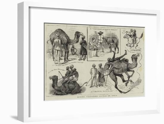 Buying Transport Cattle in India-null-Framed Giclee Print