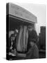 Buying Wholesale Meat from a Danish Bacon Company Lorry, Barnsley, South Yorkshire, 1961-Michael Walters-Stretched Canvas