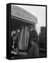 Buying Wholesale Meat from a Danish Bacon Company Lorry, Barnsley, South Yorkshire, 1961-Michael Walters-Framed Stretched Canvas