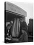 Buying Wholesale Meat from a Danish Bacon Company Lorry, Barnsley, South Yorkshire, 1961-Michael Walters-Stretched Canvas