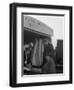 Buying Wholesale Meat from a Danish Bacon Company Lorry, Barnsley, South Yorkshire, 1961-Michael Walters-Framed Photographic Print