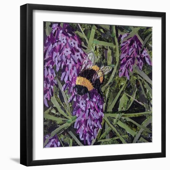 Buzz - Bumble Bee on Lavender-Kirstie Adamson-Framed Premium Giclee Print