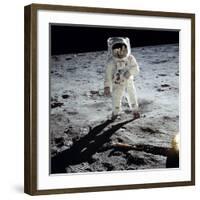 Buzz on The Moon-null-Framed Giclee Print