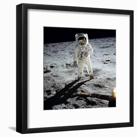 Buzz on The Moon-null-Framed Giclee Print