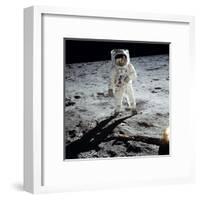 Buzz on The Moon-null-Framed Giclee Print