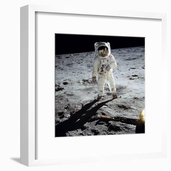 Buzz on The Moon-null-Framed Giclee Print