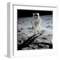 Buzz on The Moon-null-Framed Giclee Print