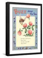 Buzz Says Bee-null-Framed Art Print
