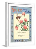 Buzz Says Bee-null-Framed Art Print