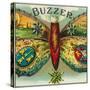 Buzzer Brand Cigar Outer Box Label-Lantern Press-Stretched Canvas