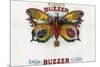 Buzzer Cigar Box Label-Lantern Press-Mounted Art Print