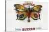 Buzzer Cigar Box Label-Lantern Press-Stretched Canvas
