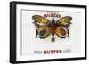 Buzzer Cigar Box Label-Lantern Press-Framed Art Print