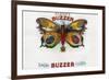 Buzzer Cigar Box Label-Lantern Press-Framed Premium Giclee Print