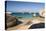Bvi, Virgin Gorda, the Baths NP, Coastal Beach and Sail Boats-Trish Drury-Stretched Canvas