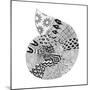 BW Decorated Nautilus-Pam Varacek-Mounted Art Print