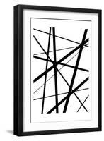 BW Geo Lines 1-Urban Epiphany-Framed Art Print