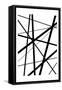 BW Geo Lines 1-Urban Epiphany-Framed Stretched Canvas